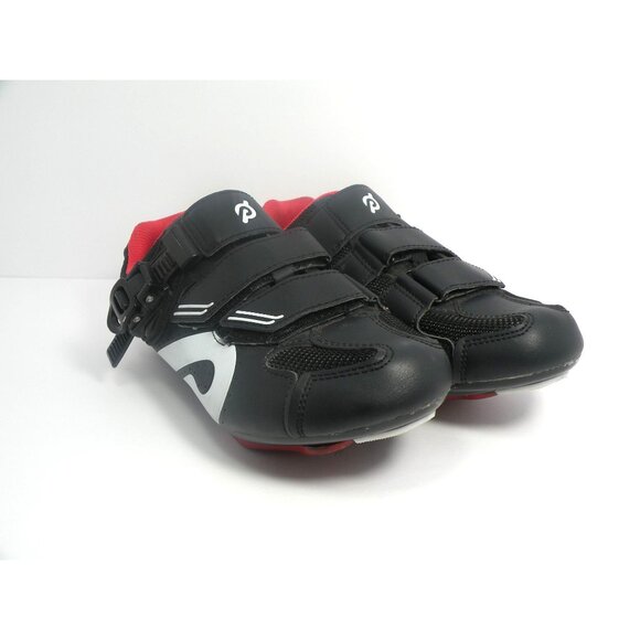 Peloton Cycling Shoes Size EU 40 US Men's 9 US Woman's 7 W/Cleat - Black/Red - Picture 5 of 11